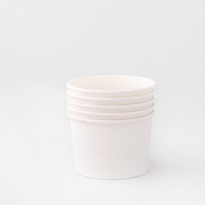 ホワイト アイスクリーム 紙碗 930ml ダブル PE コーティング デザート 提供 ボウル