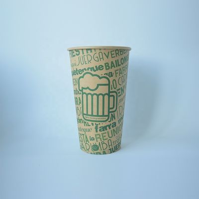 24オンス個別紙カップ シングルレイヤ 675ml ロゴ付き紙カップ