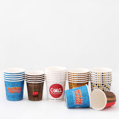 リサイクル素材 85ml シングル紙カップ 3.5オンス プラスチックフリーコーティング