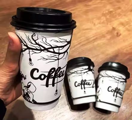 630cc 22oz ダブルレイヤーの紙カップ PEコーティング 使い捨てコーヒーカップ TUV