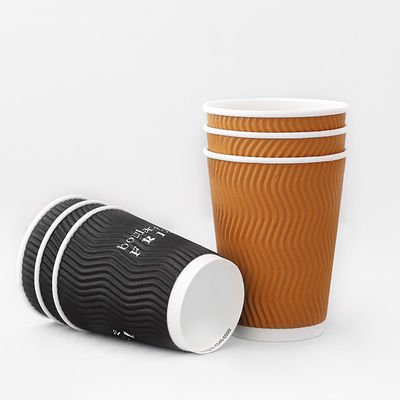 1回用10オンスリップ 壁紙カップ PLAコーティング ブランド紙コーヒーカップ