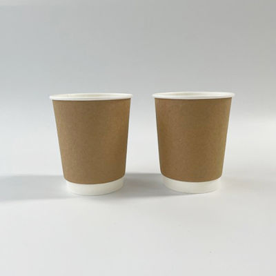 二重壁クラフト紙カップ クラフト 3OZ 75ml 使い捨てコーヒーカップ
