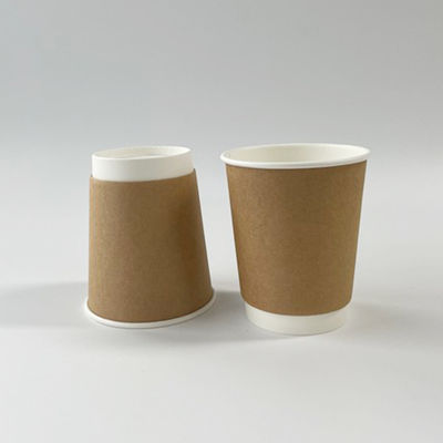 カスタムロゴ クラフト紙 アイスクリームカップ 16OZ PLAコーティング 壁紙カップ