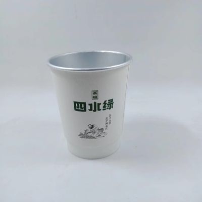 一回用アルミ紙カップ 125ml 熱い飲み物のために覆われた二重壁PE